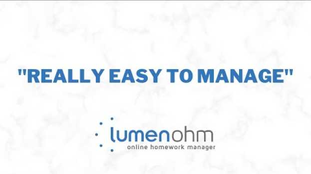 Video Lumen OHM User Testimonial: "Really easy to manage" en español