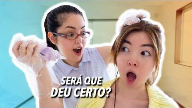 Video MINHA IRMÃ pintou meu CABELO pela PRIMEIRA VEZ! su italiano