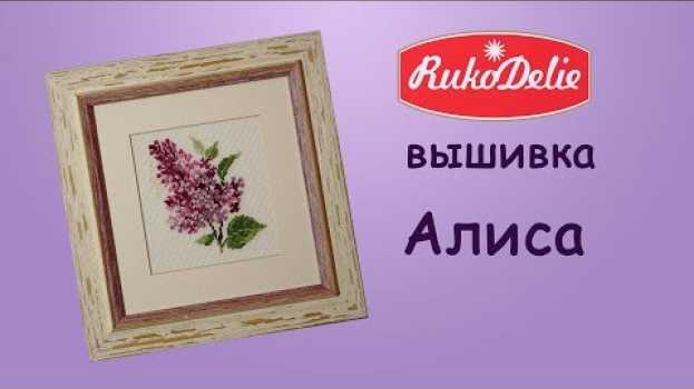 Video Вышивка для Начинающих: Набор Алиса Веточка Сирени, обзор набора и оформленная работа. po polsku