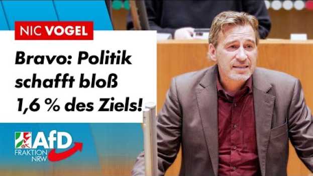 Video Bravo! Politik schafft bloß 1,6 % des Ziels! – Nic Vogel (AfD) em português