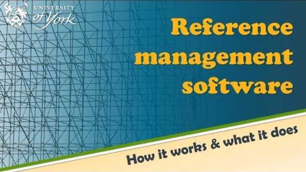 Video Reference management software: how it works & what it does auf Deutsch