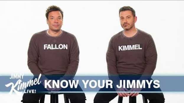 Video Jimmy Kimmel & Jimmy Fallon Finally Clear Up Who Is Who em português