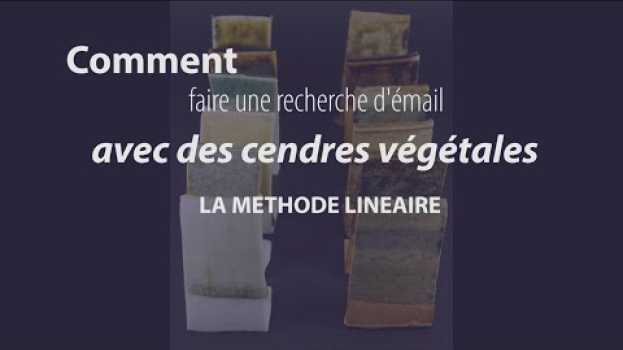 Video Comment faire une recherche d'émail avec des cendres végétales - La méthode linéaire en español