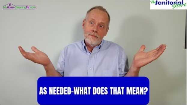 Video As needed what does that mean - How to avoid issues with the scope of work auf Deutsch