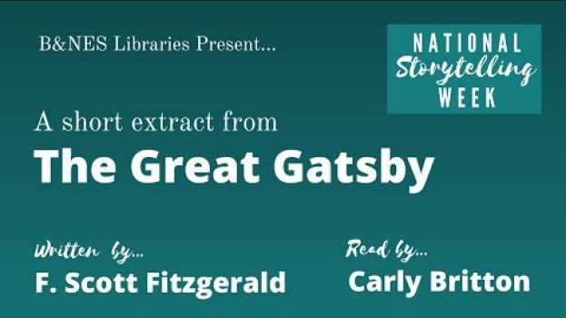 Видео Storytelling Week: The Great Gatsby на русском