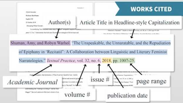 Video Introduction to Citation Styles: MLA 9th ed. en español