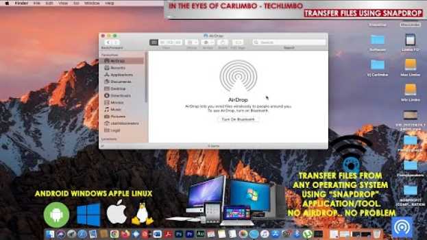 Video Best way to tansfer files on all platforms/operating systems using Snapdrop su italiano