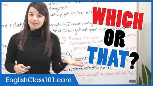 Video Which or That? Relative Clauses for Beginners - Basic English Grammar en español