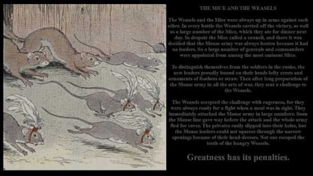 Video The Mice And The Weasels - Aesop's Fable po polsku