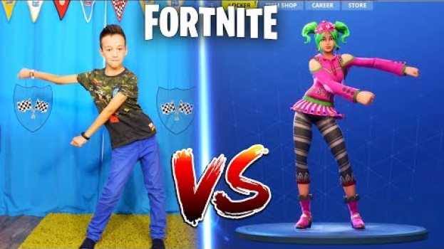 Video FORTNITE DANCE CHALLENGE! - In Real Life  Кто КРУЧЕ ТАНЦУЕТ ? su italiano