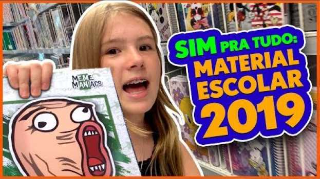 Video MINHA MÃE DISSE SIM PRA TUDO NA PAPELARIA!!! PARTE 2: COMPRANDO MATERIAL ESCOLAR 2019 en español