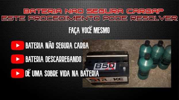 Video Saiba como recuperar bateria de carro método novo faça você mesmo su italiano