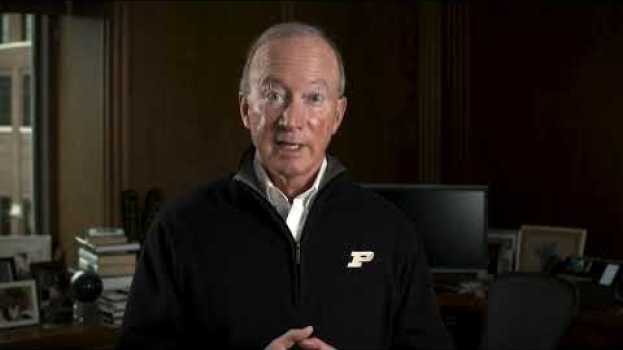 Video 2020 Outlook For Purdue Students From Pres. Daniels | March 2020 en français