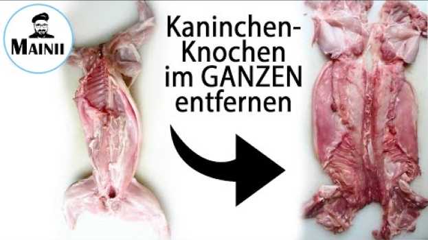 Video Kaninchen im Ganzen ausbeinen für einen gefüllten Kaninchen-Rollbraten en français