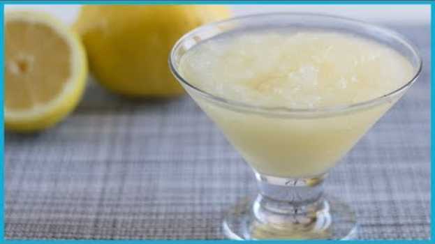 Видео GRANITA AL LIMONE Ricetta con e senza Gelatiera на русском