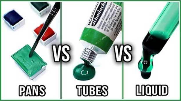 Video What Is The Difference Between Watercolors In PANS, TUBES & LIQUID Watercolors po polsku