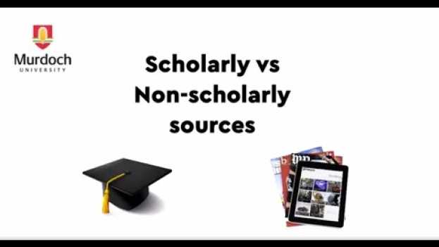Video What are Scholarly and Non-Scholarly Resources em português