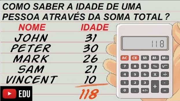 Video A média das idades de 10 pessoas é 26 anos, sendo Mariana uma delas en français