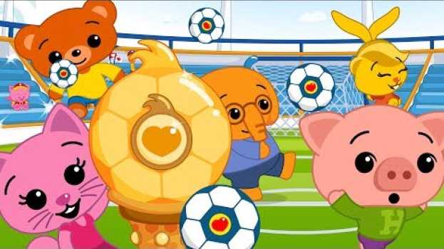 Video ¿Cuantos Jueguitos Hace Cada Uno? ⚽ | Aprende Números con Balones de Fútbol | Plim Plim in English