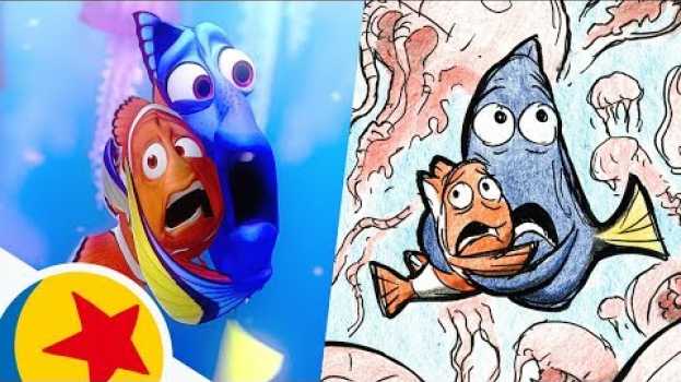 Video Marlin and Dory in the Jellyfish Forest from Finding Nemo | Pixar Side by Side auf Deutsch