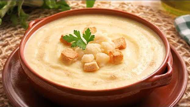 Видео Crema de Coliflor | Receta muy Fácil Rápida y Sana на русском