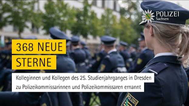 Video Neue Kommissarinnen und Kommissare für die Polizei Sachsen su italiano