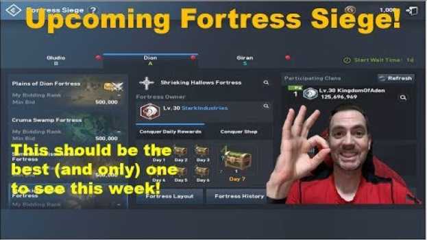 Video Only one real choice this week! - Fortress Siege News Flash - L2R en español