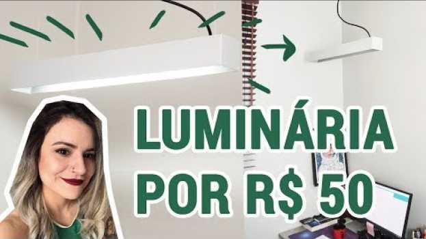 Video COMO FAZER LUMINÁRIA FLUTUANTE POR 50 REAIS | DE APÊ NOVO po polsku