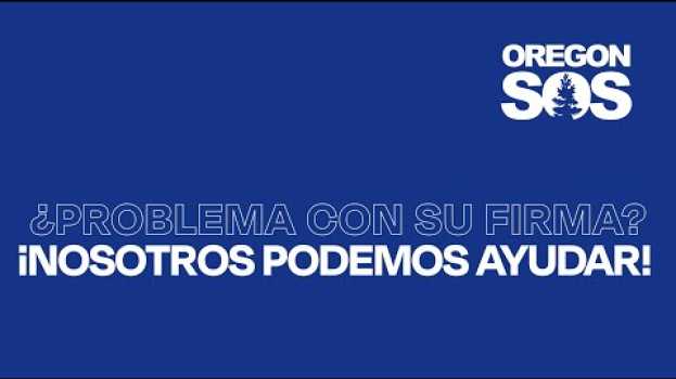 Video ¿Problema con su firma? ¡Nosotros podemos ayudar! auf Deutsch
