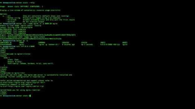 Video Suivre la charge des conteneurs Docker et simuler leur montée en charge su italiano