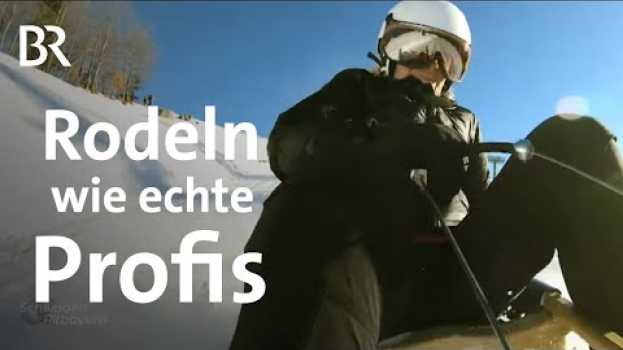 Video Rodeln ist mehr Schlittenfahren: Voll Karacho im Schnee um die Kurve | Schwaben & Altbayern | BR in English