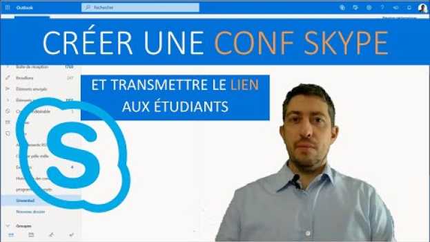 Video Skype créer une conférence et transmettre le lien aux étudiants via Moodle su italiano