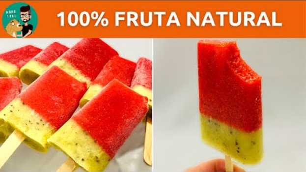 Video Cómo Hacer Helados de Fruta Natural Kiwi Frutilla y Receta de Base para Helados de Agua / MONO 1981   türkçe