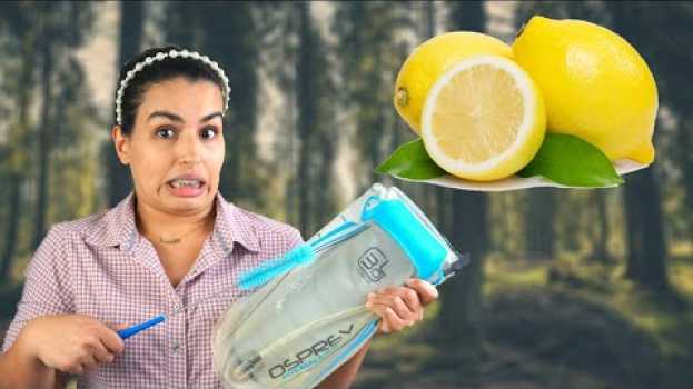 Video How to clean a hydration pack with lemon and baking soda en français