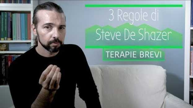 Video 3 regole fondamentali della Terapia Centrata sulla Soluzione auf Deutsch
