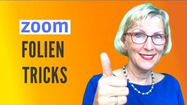 Video 5 Tipps für Folien als Zoom Meeting Hintergrund (bisher unbekannt) su italiano
