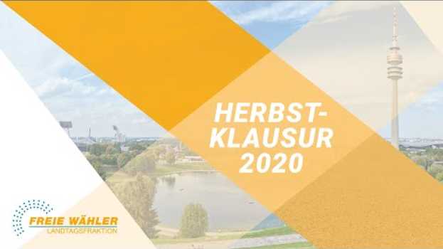 Video Herbstklausur 2020 der FREIE WÄHLER Landtagsfraktion in München em português