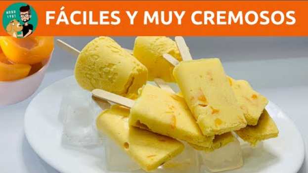 Video Helados Caseros de Durazno con Gelatina Fáciles y Cremosos (Paletas Heladas de Durazno) / MONO 1981   türkçe