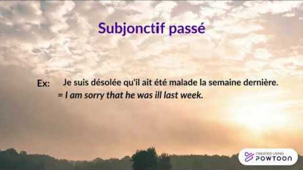 Video Les temps du subjonctif in English
