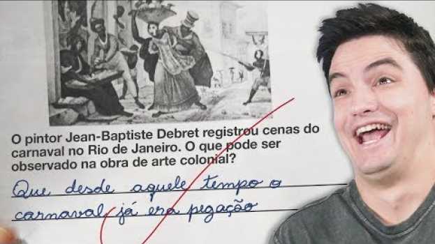 Video RESPOSTAS DE PROVAS MAIS ENGRAÇADAS [+10]   türkçe