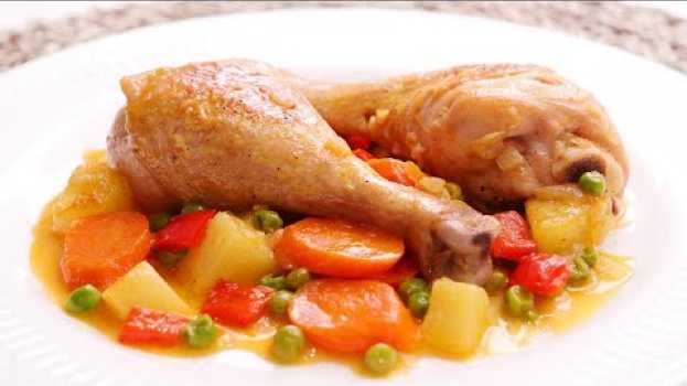 Video Pollo a la Jardinera | Receta muy Fácil y Sabrosa em português