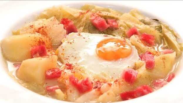 Video Sopa de Col o Repollo con Huevo | Receta muy Fácil y Rápida en français