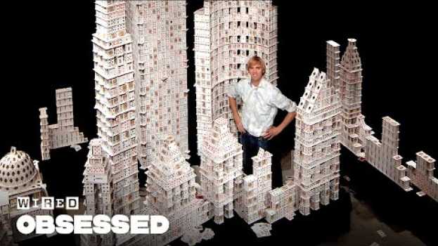 Video How This Guy Stacks Playing Cards Impossibly High | Obsessed | WIRED em português