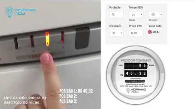 Video Quanto uma geladeira gasta de energia elétrica?   türkçe