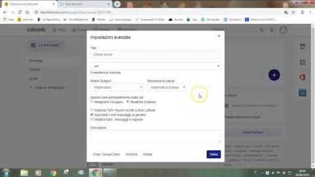 Видео Edmodo 2019   La gestione delle classi на русском
