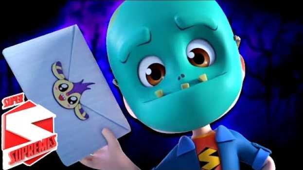 Video Knock Knock Who's There | Scary Nursery Rhymes | Halloween Songs for Kids by Super Supremes en español