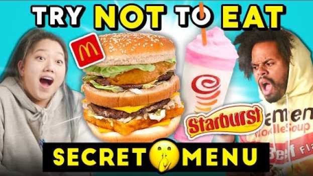 Video Try Not To Eat - Secret Menu Items | People Vs. Food (McDonalds, Starbucks) po polsku