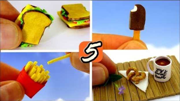 Video 5 Comidas para bonecas Barbie Fáceis de Fazer | Sanduíche | Chocolate | Vídeo de Miniaturas auf Deutsch