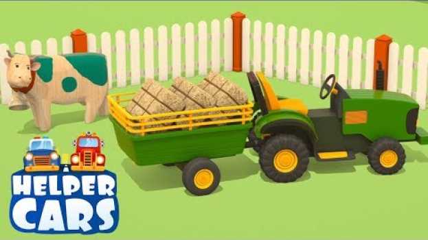 Video Cartoni animati per bambini: Helper cars - I veicoli da lavoro e la fattoria po polsku