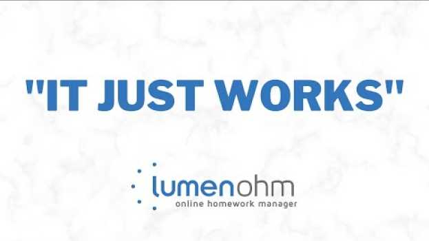Video Lumen OHM User Testimonial: "It just works." em português